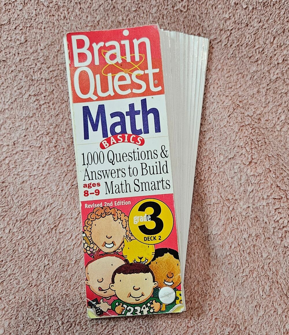 Brain Quest Math Basics Grade 3 Deck 2 Revised 2nd Edition Ages 8 & 9